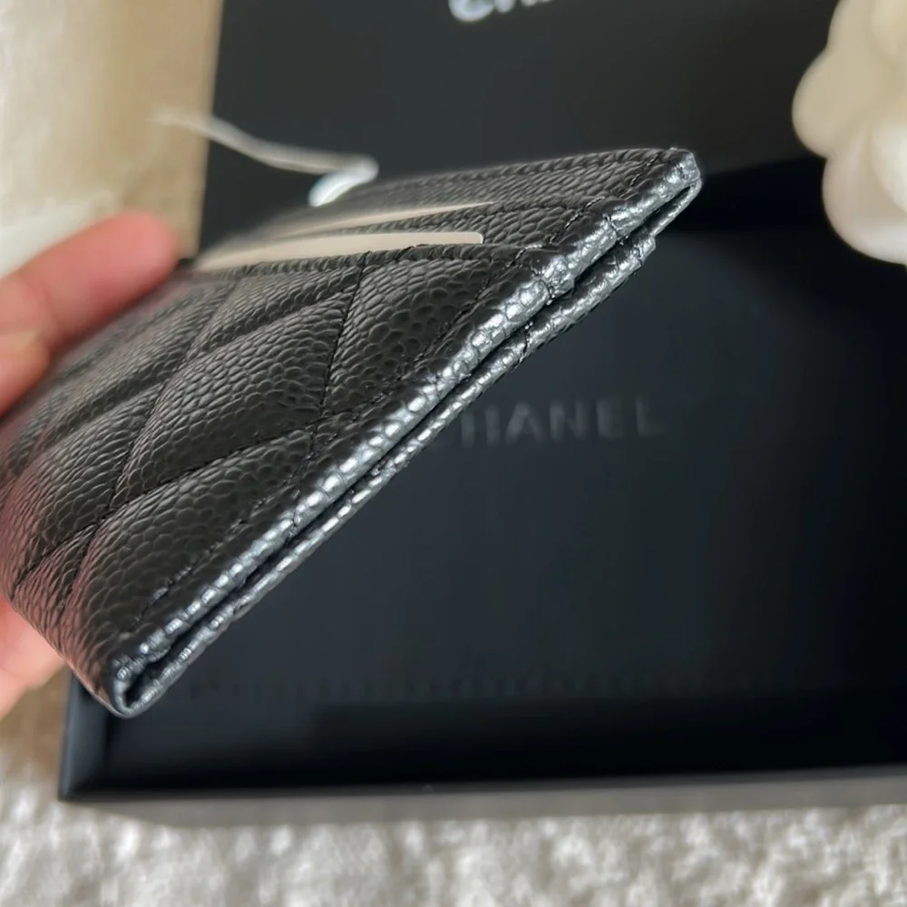 Chanel Card Case Black Caviar REV - Picture 8 of 12